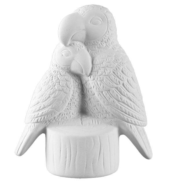 Mama and Baby Bird Ceramic