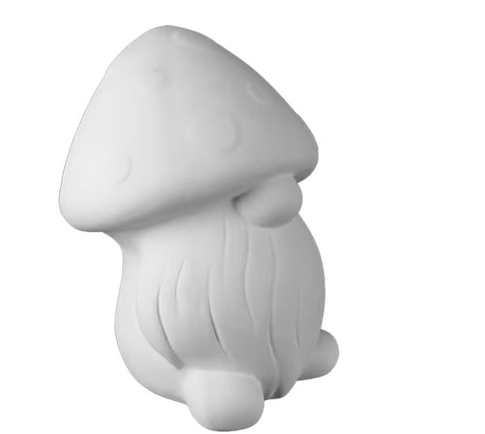 Melvin the Mushroom Gnome Ceramic