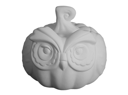 Owl Pumpkin Box Ceramic