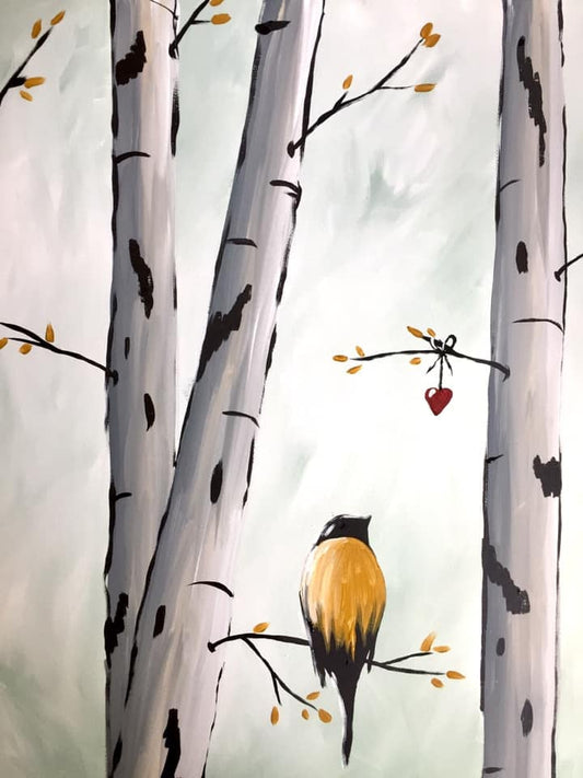 Bird on Birch Acrylic Paint Kit