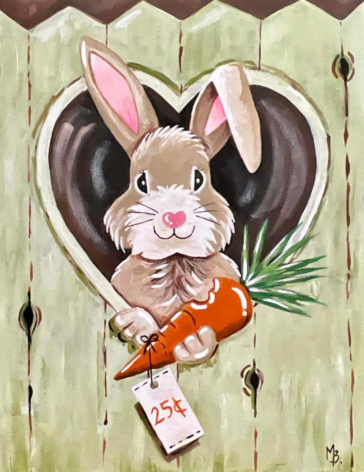 Carrot Patch Bunny Acrylic Paint Kit