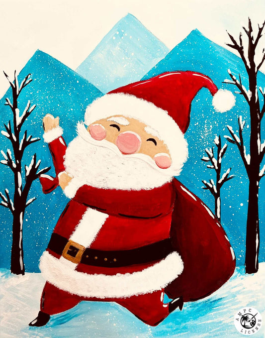 Dashing Santa Acrylic Paint Kit