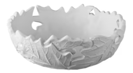 Leafy Cutout Bowl Ceramic