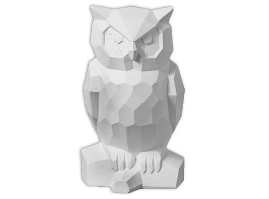 Faceted Owl Ceramic