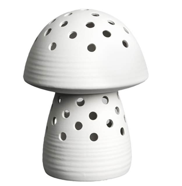 Large Mushroom Lantern Ceramic