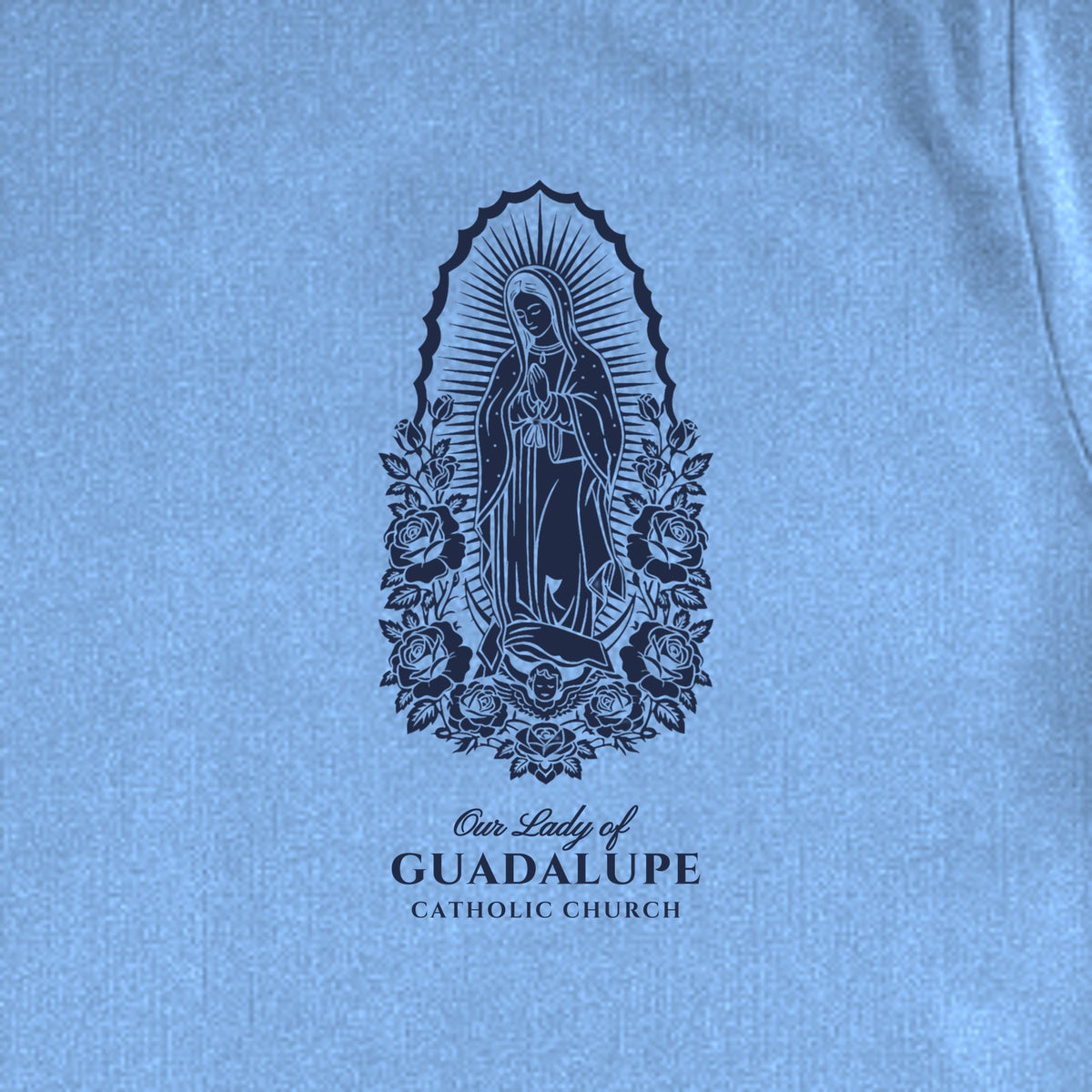 Carolina Blue front design close up