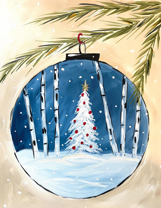 Ornament with Tree Acrylic Paint Kit