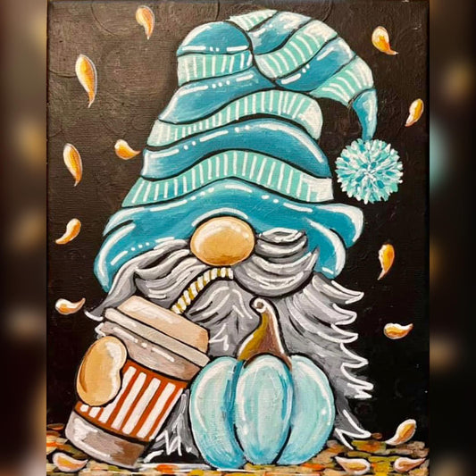 Pumpkin Spice Gnome Acrylic Paint Kit