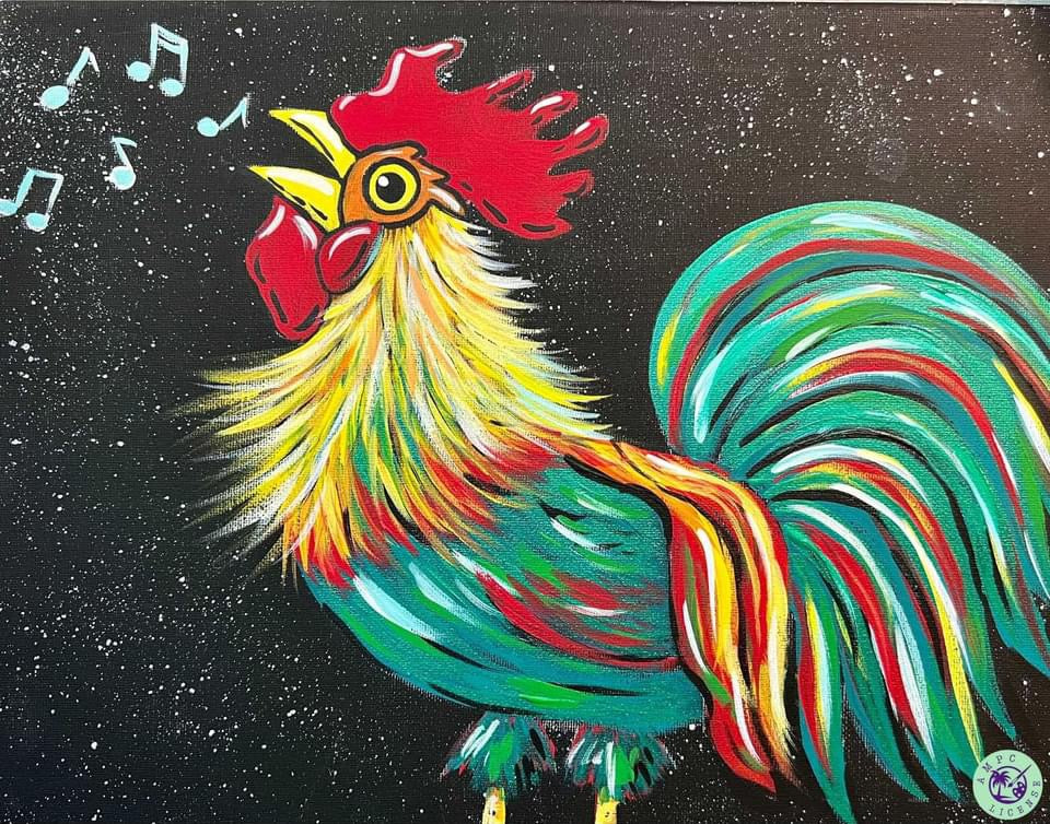 Rise and Shine Rooster Acrylic Paint Kit