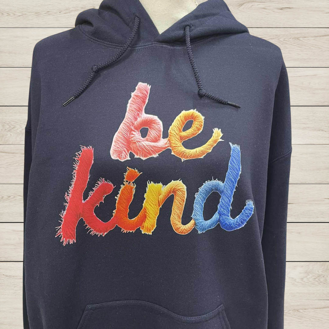 Be Kind Hoodie Sweatshirt – Inspirational Hoodie with Positive Message – Cozy Kindness Pullover