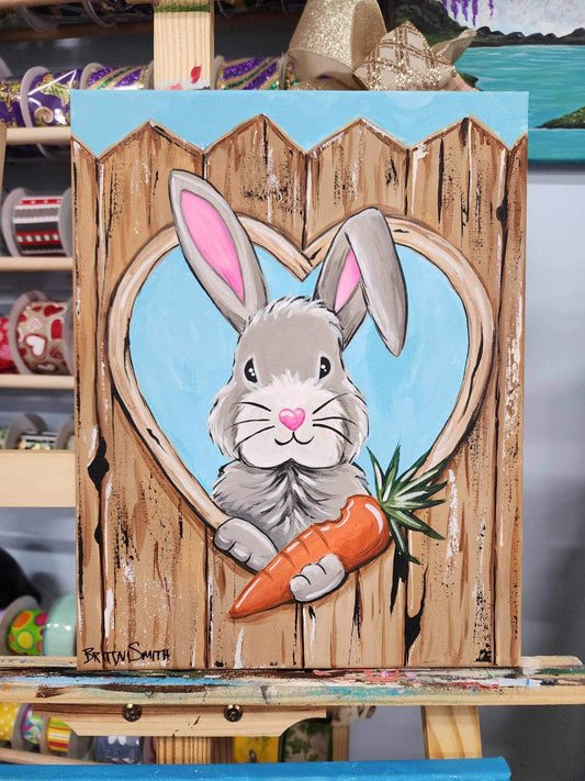 Carrot Patch Bunny Acrylic Paint Kit