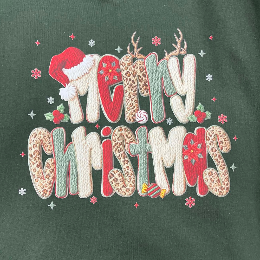 Merry Christmas Hoodie Sweatshirt | Festive Holiday Hoodie | Winter Graphic Hoodie | Cozy Christmas Apparel