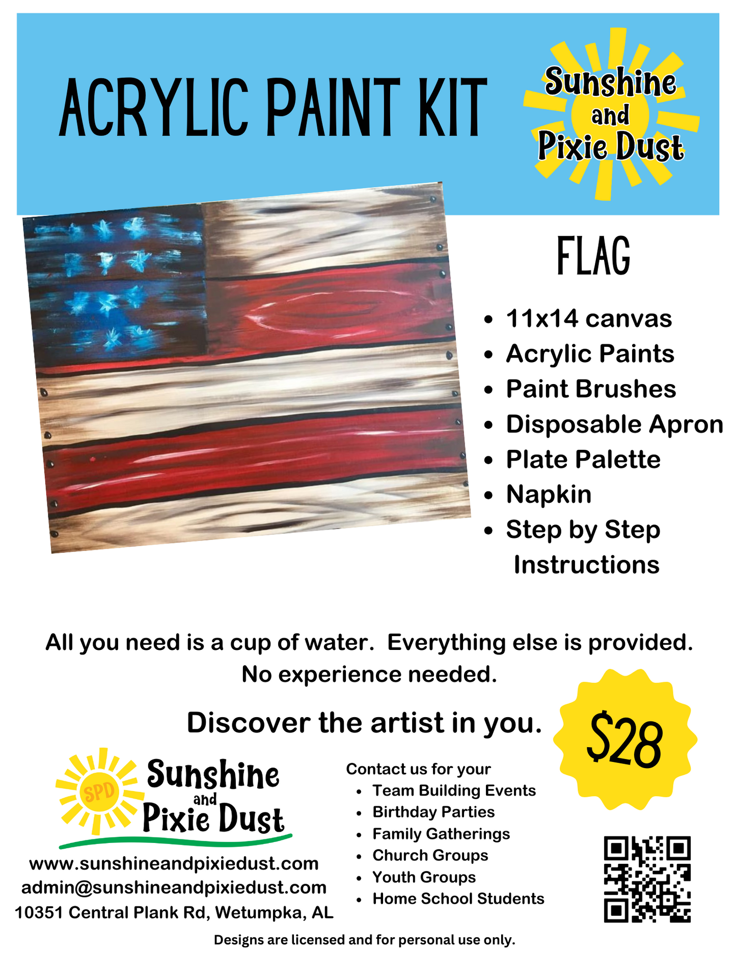 Flag Acrylic Paint Kit