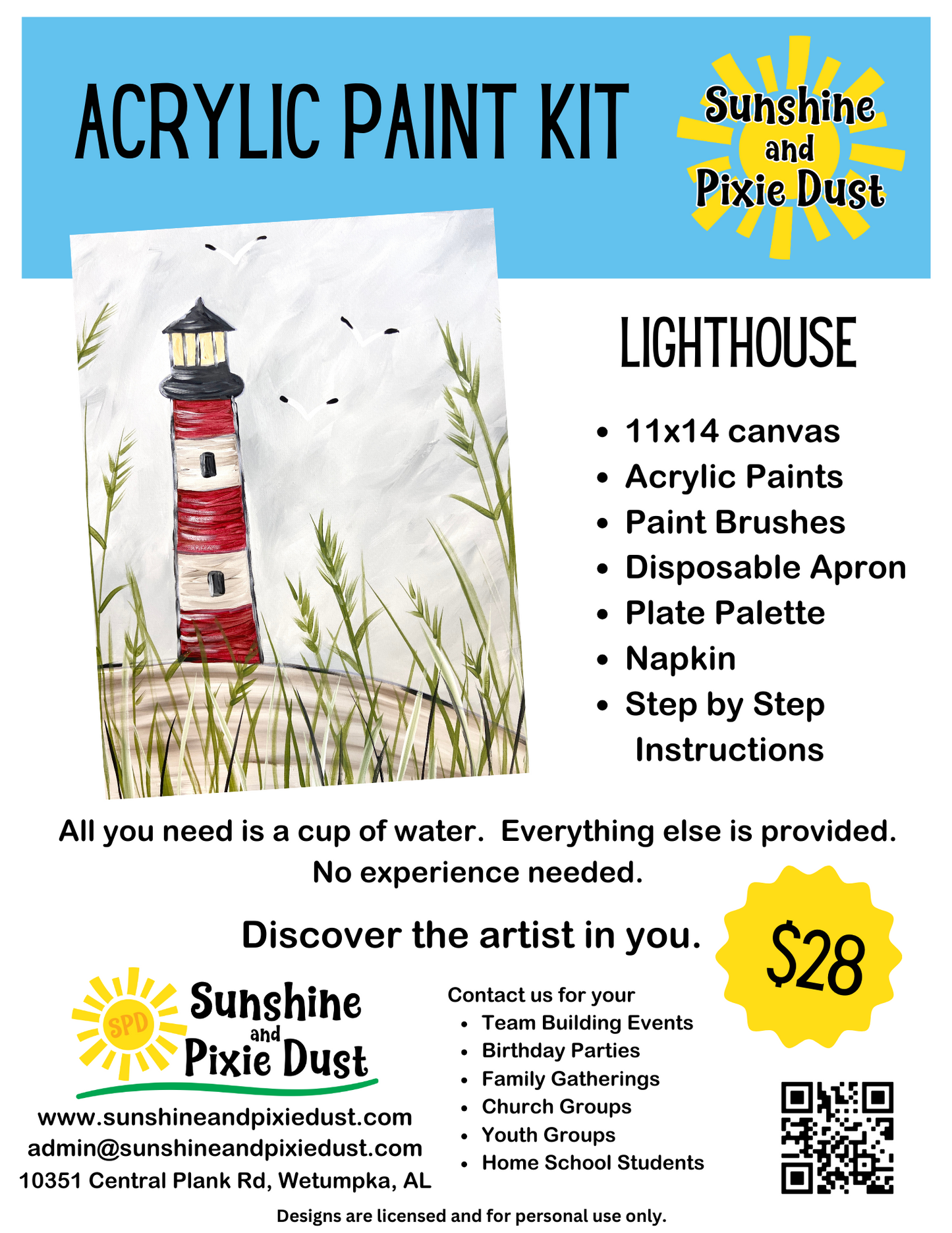 Lighthouse Acrylic Paint Kit
