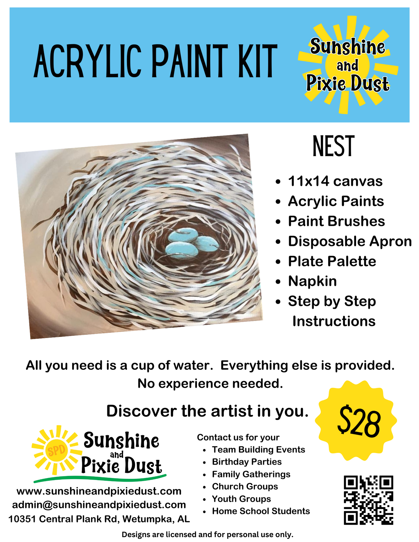 Nest Acrylic Paint Kit