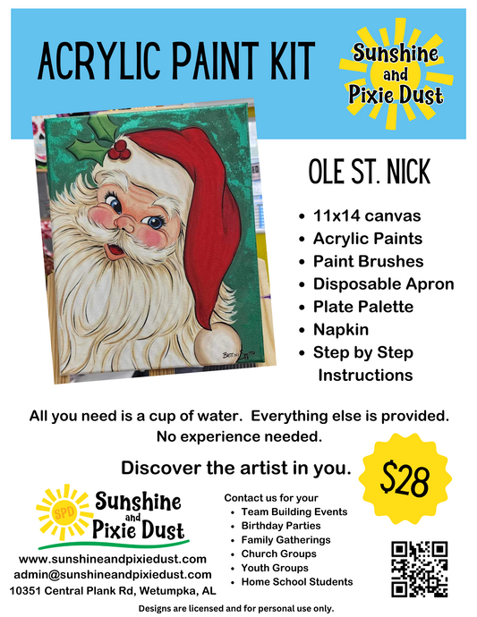 Ole St. Nick Acrylic Paint Kit