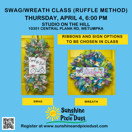 04/04/2024 PM 06:00 Swag/Wreath Class (SPD Studio)