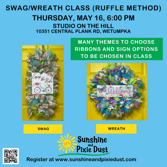 05/16/2024 PM 06:00 Swag/Wreath Class (SPD Studio)