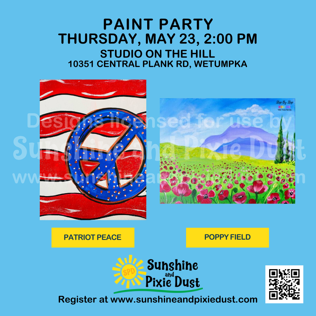 05/23/2024 PM 02:00 Paint Party (SPD Studio)
