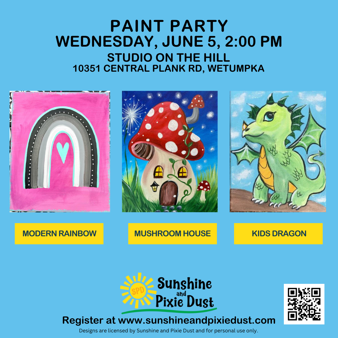 06/05/2024 PM 0200 Paint Party (SPD Studio) Sunshine and Pixie Dust