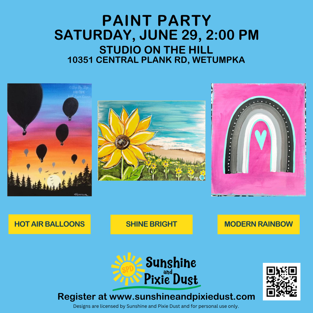 06/29/2024 PM 0200 Paint Party (SPD Studio) Sunshine and Pixie Dust