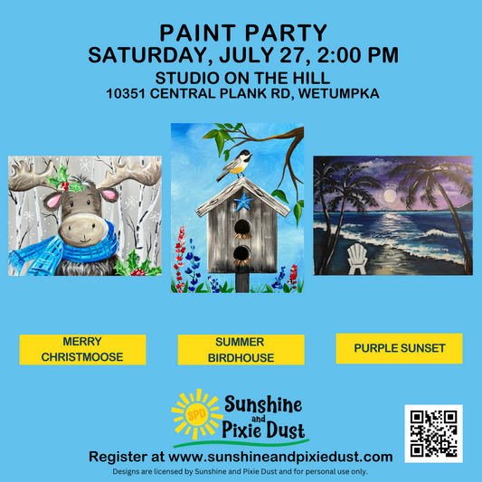 07/27/2024 PM 02:00 Paint Party (SPD Studio)
