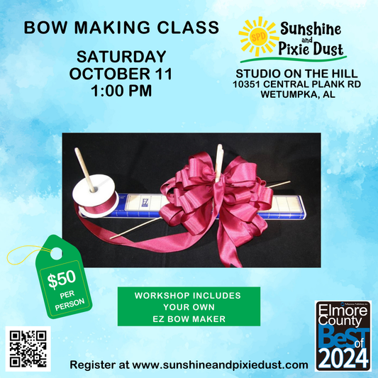 10/11/2025 PM 01:00 Bow Making Class (SPD Studio)