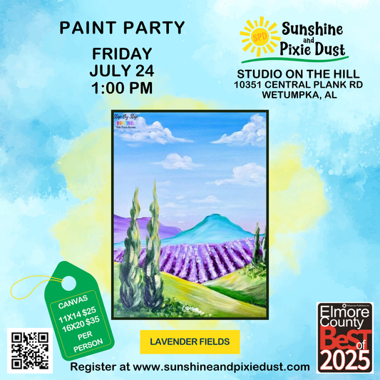 07/24/2026 PM 01:00 Paint Party (SPD Studio)