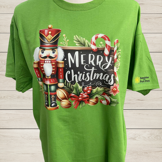 Merry Christmas Nutcracker Shirt | Festive Christmas Graphic Tee | Holiday Nutcracker Shirt | Cheerful Christmas T-Shirt