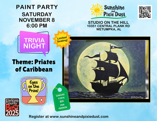 11/08/2025 PM 06:00 Trivia Night Paint Party (SPD Studio)