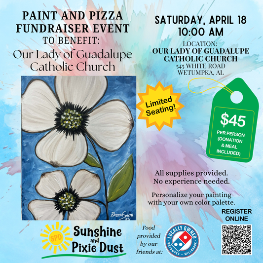 04/18/2026 AM 10:00 Paint and Pizza Fundraiser Our Lady of Guadalupe Catholic Church