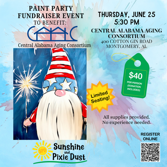 06/25/2026 PM 05:30 Paint Party Fundraiser Central Alabama Aging Consortium