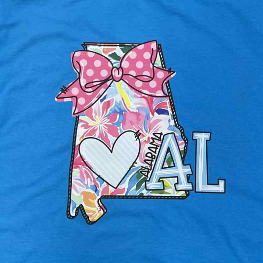 Alabama Bow T-Shirt, Soft Style, Unisex Fit