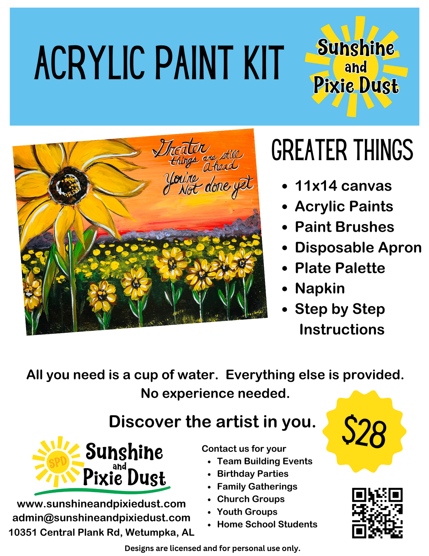 Greater Things Acrylic Paint Kit