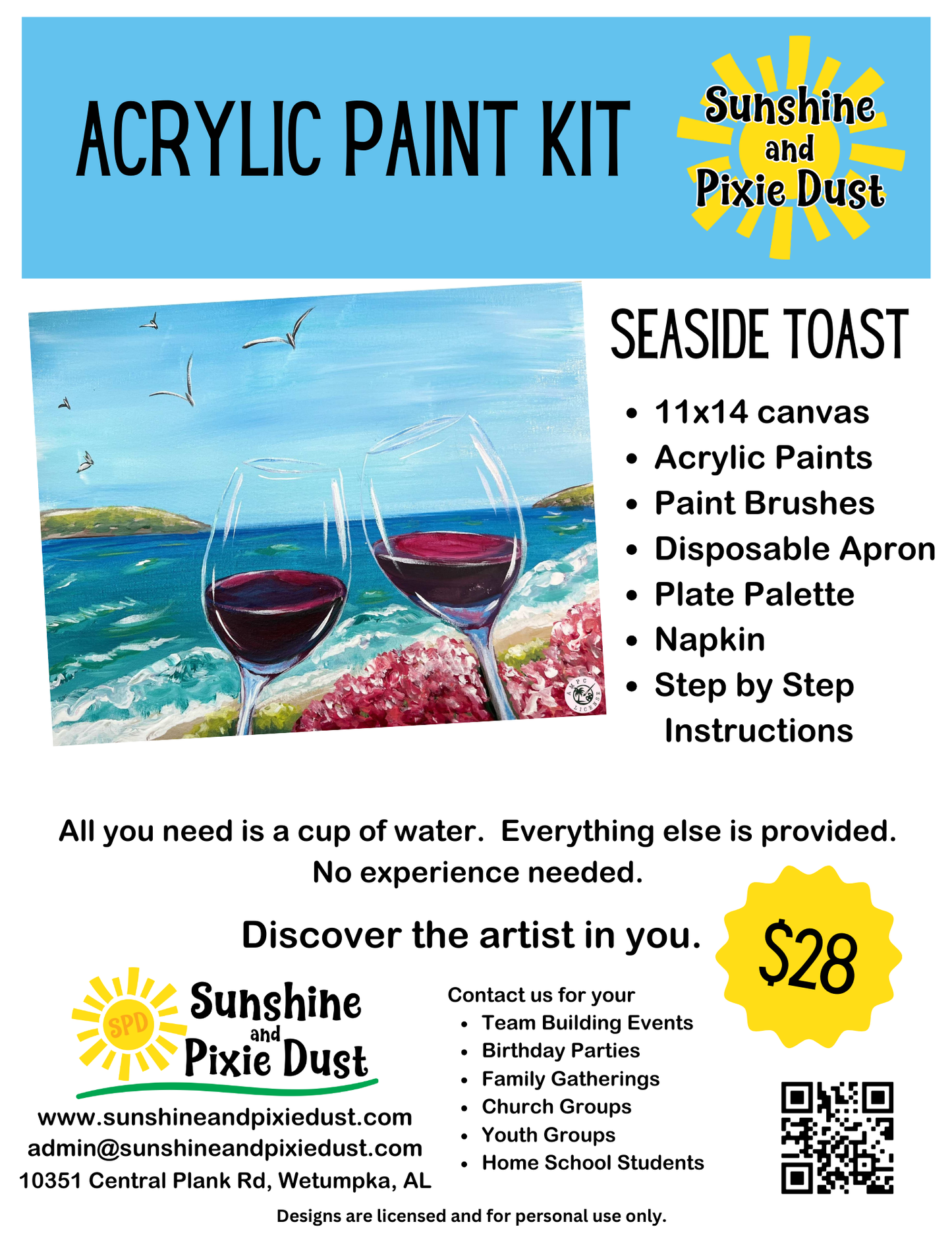 Seaside Toast Acrylic Paint Kit