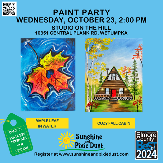 10/23/2024 PM 02:00 Paint Party (SPD Studio)