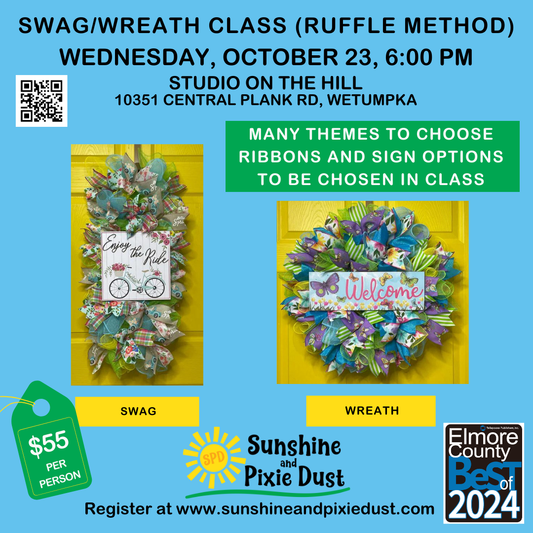 10/23/2024 PM 06:00 Swag/Wreath Class (SPD Studio)