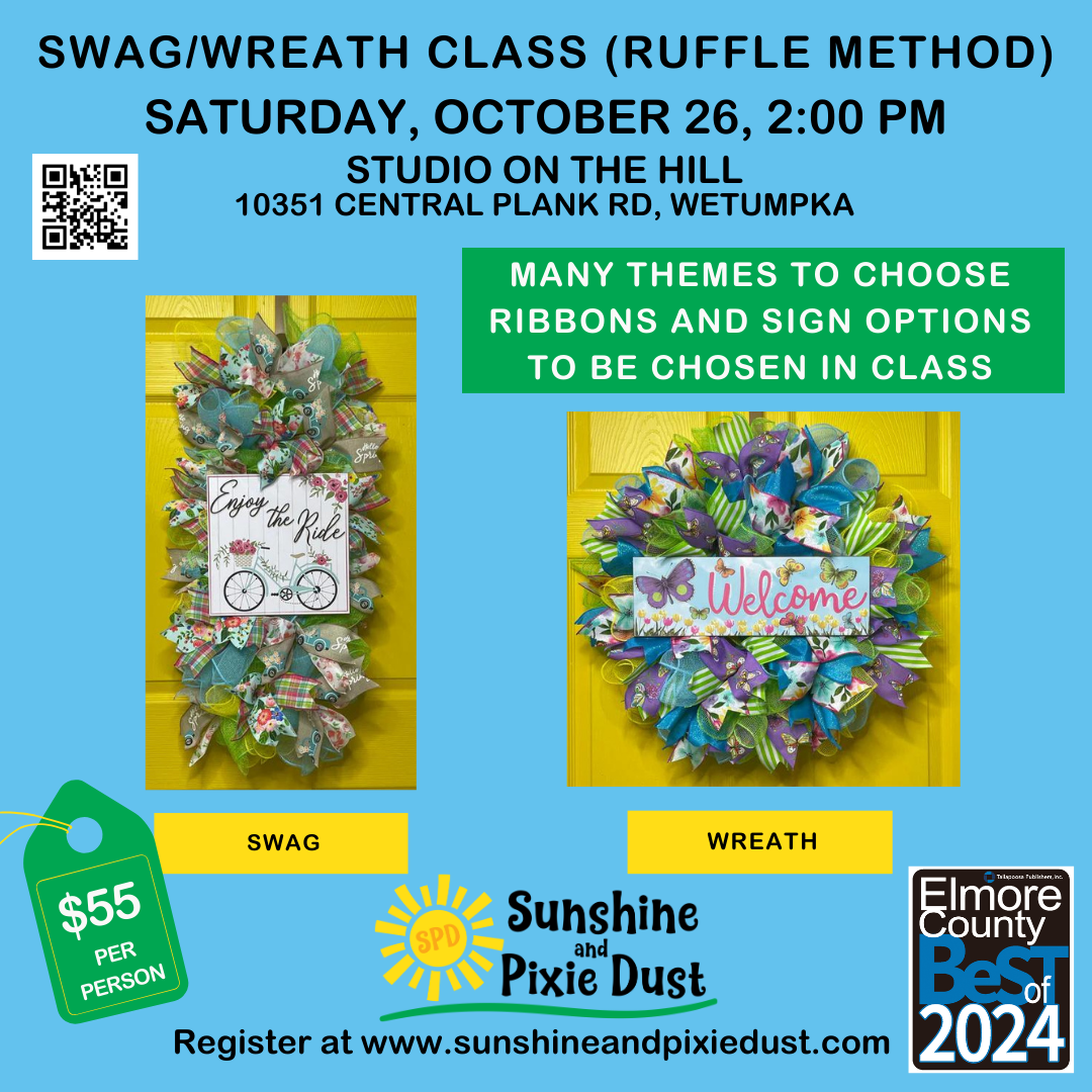 10/26/2024 PM 02:00 Swag/Wreath Class (SPD Studio)