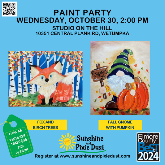 10/30/2024 PM 02:00 Paint Party (SPD Studio)