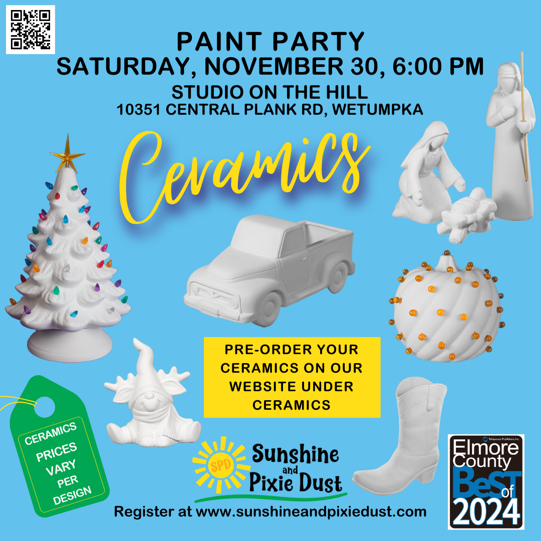 11/30/2024 PM 06:00 Ceramic Paint Party (SPD Studio)