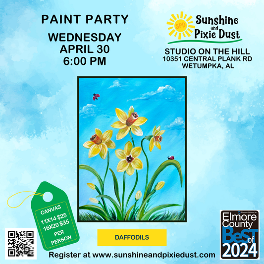 04/30/2025 PM 06:00 Paint Party (SPD Studio)