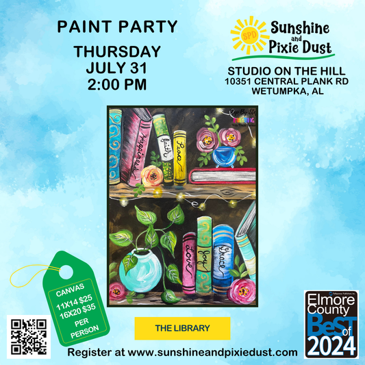 07/31/2025 PM 02:00 Paint Party (SPD Studio)