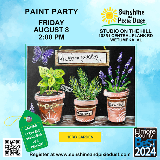 08/08/2025 PM 02:00 Paint Party (SPD Studio)