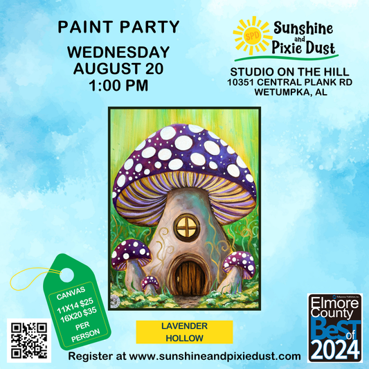 08/20/2025 PM 01:00 Paint Party (SPD Studio)