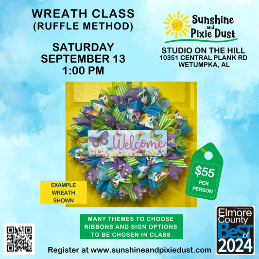09/13/2025 PM 01:00 Wreath Class (SPD Studio)