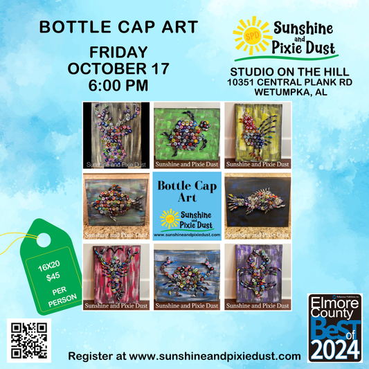 10/17/2025 PM 06:00 Bottle Cap Art Class (SPD Studio)