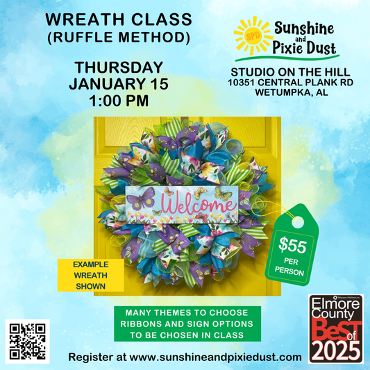 01/15/2026 0PM 01:00 Wreath Class (SPD Studio)