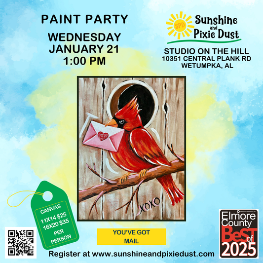 01/21/2026 PM 01:00 Paint Party (SPD Studio)