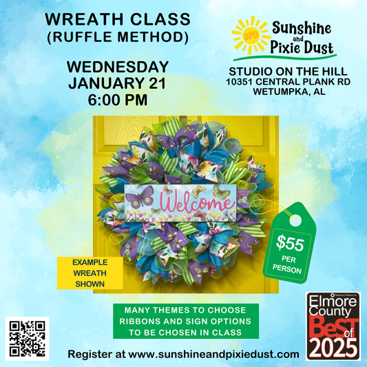 01/21/2026 PM 06:00 Wreath Class (SPD Studio)