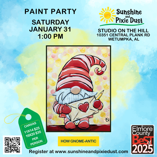 01/31/2026 PM 01:00 Paint Party (SPD Studio)